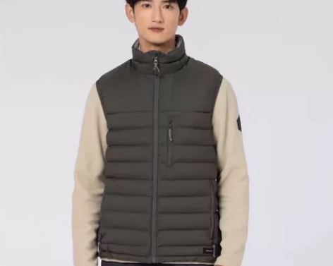 迪卡侬羽绒马甲男户外马夹轻薄背心坎肩保暖冬...