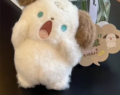 新款呐喊尖叫小狗猫咪毛绒包包挂件超萌挂饰钥...