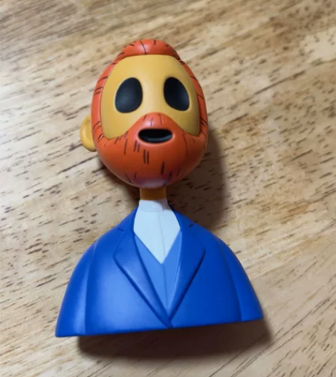 红胶囊名画一代无声呐喊盲盒梵高先生 无瑕 ...