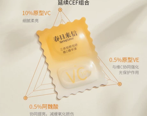 春日来信三体锁鲜创研维C精华液CEF原型V...