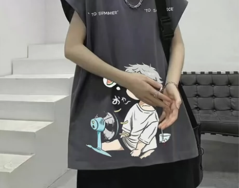 单件潮流男无袖重磅T恤加肥加大码运动背心夏...