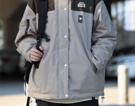 仅试穿一次，羽绒服男冬季白鸭绒可脱卸连帽防...