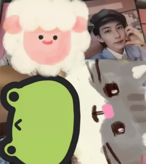 尹净汉FML粉版贝雷帽 #seventee...