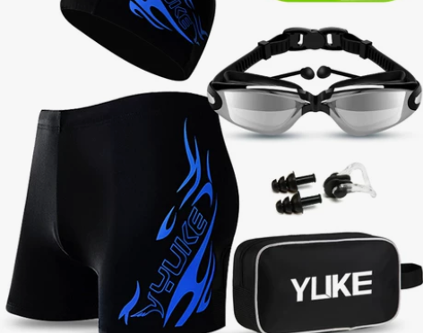 泳裤男平角男士温泉裤大码宽松游泳衣男款时尚...