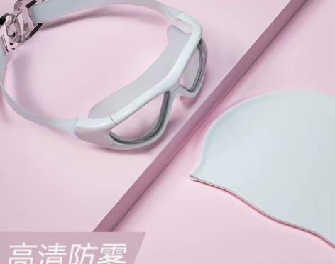全新 泳镜防水防雾高清近视男女儿童大框专业...