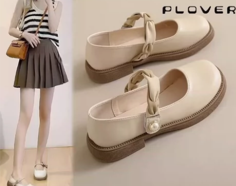 玛丽珍女鞋2023新款超仙软底小皮鞋英伦风...