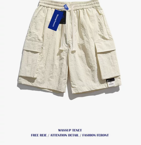 Wassup tenet港风工装复古情侣宽...