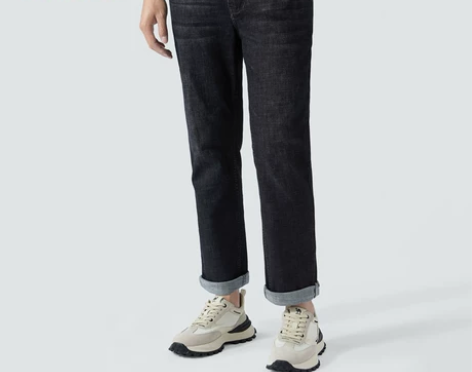 骆驼男装直筒牛仔裤男2023年夏季宽松弹力...