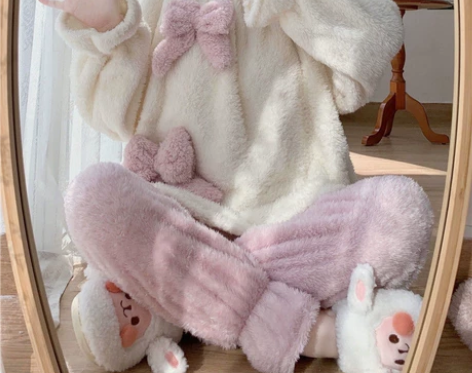 【实体店不做了】睡衣女秋冬季加绒加厚新款甜...