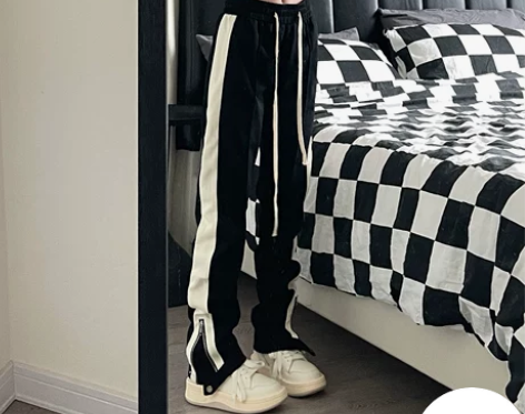 裤子男修身 裤子休闲裤9002up高街直筒...