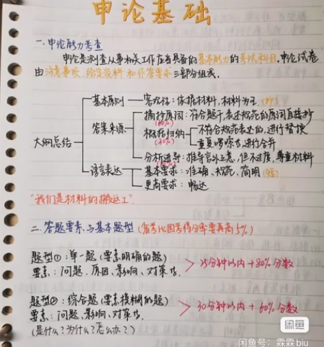 23年公务员考试笔记行测申论笔记 适用于2...