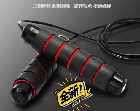 可拆卸负重钢丝跳绳减肥成人男女学生中考健身...