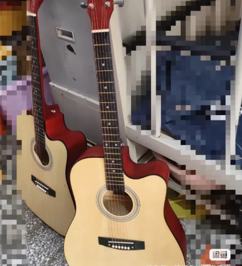 吉他，粉色，38寸，刚买不久，99新！ 上...