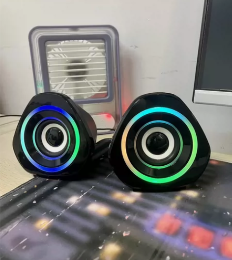 有源V119炫彩小音响台式电脑扬声器，笔记...