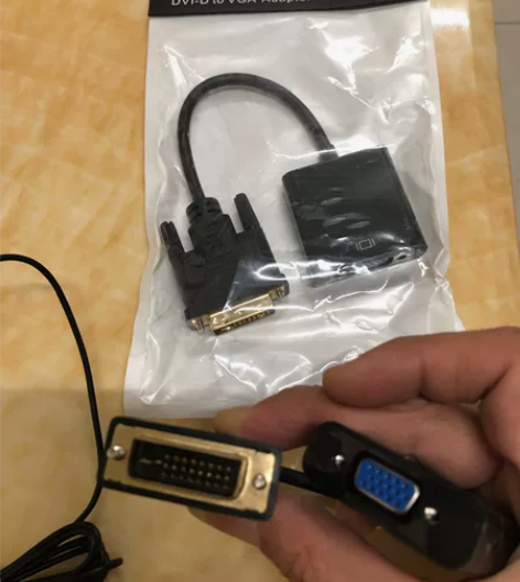 DVI公转VGA母24+1显示器转换接头电...