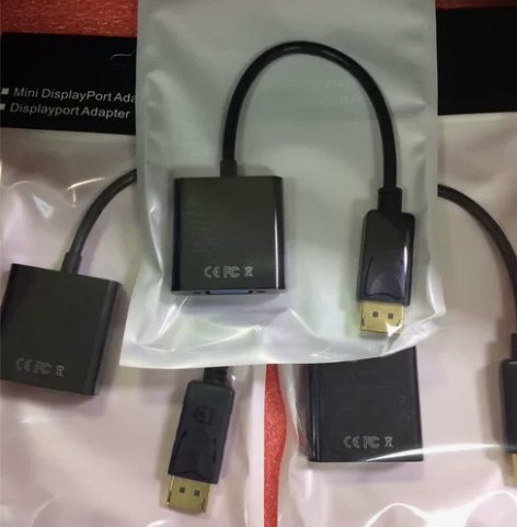 大DP转VGA转接头接显示器转换线转换头大...