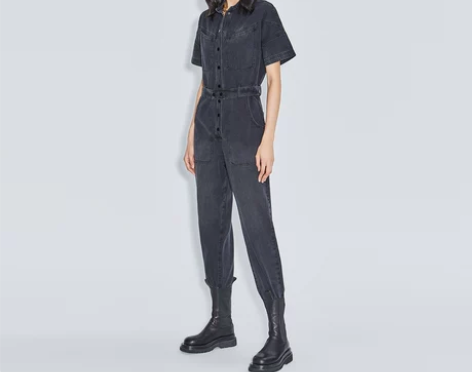 ochirly欧时力2020新款秋装立领腰...