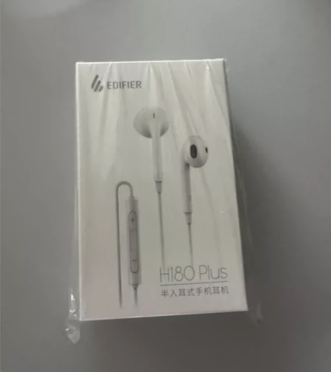 漫步者H180 plus半入耳式有线耳机带...