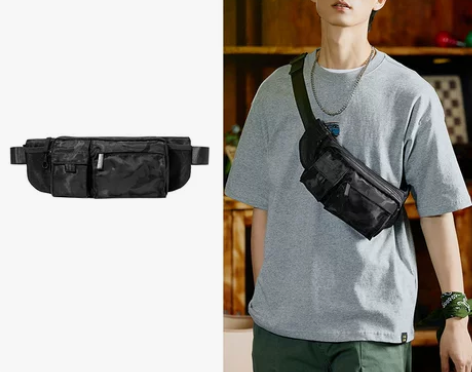 森马男士工装包胸包腰包 没用几次,成色好。...