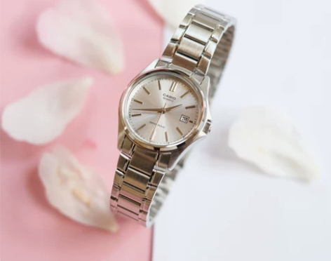 卡西欧手表 简约防水指针日历石英学生女士表...