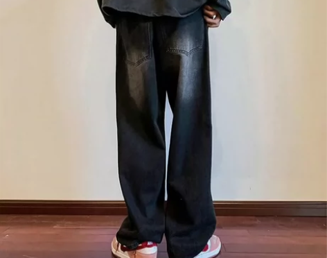 LEE COOPER牛仔裤子男宽松直筒裤百...