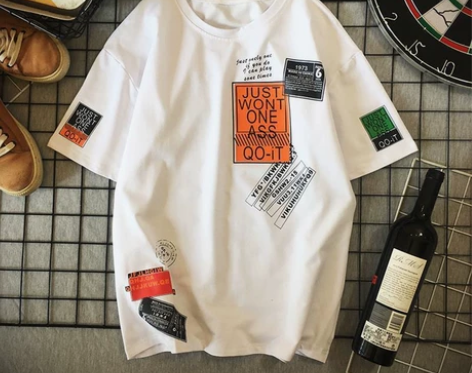 夏季短袖t恤男士新款休闲潮牌潮流夏装男男装...