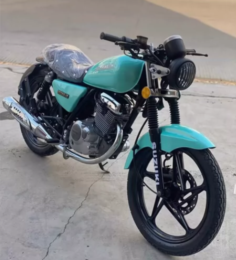 二手摩托车进口铃木复古小太子150cc改装...