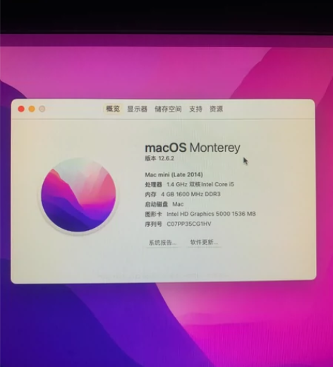 苹果2014年末Mac mini主机，配置...