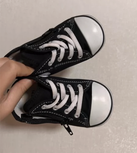 14码儿童匡威，尺码自行做攻略 穿的次数不...