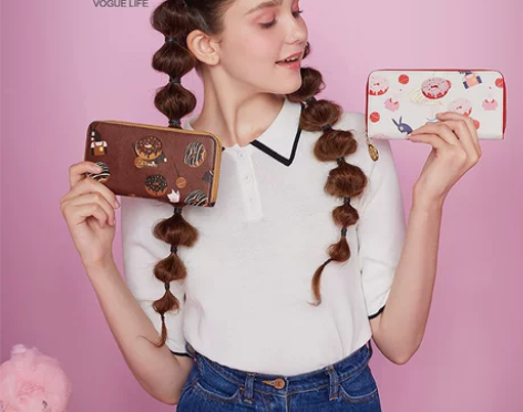 不莱玫2018新款钱包女长款学生可爱女士大...