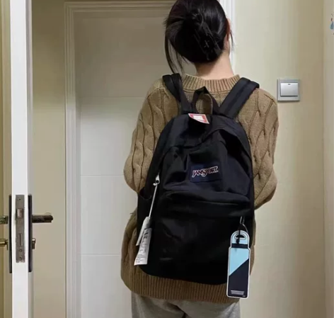 【全新正品】纯黑色jansport杰斯伯全...