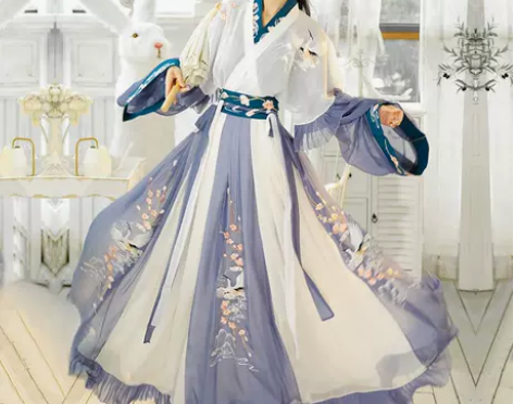 ?言然云树鸣原创汉服女夏季中国风正品晋制齐...