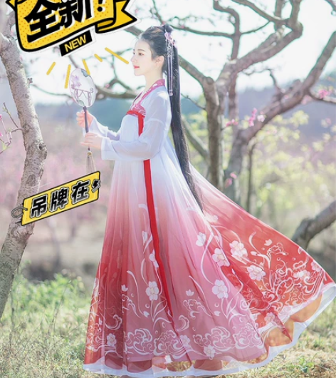 出如梦霓裳-花神系列齐胸襦裙水仙6米大裙摆...