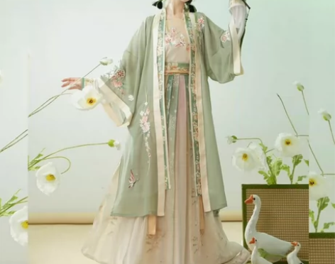 茗月萱家 霜月蝶 绝版 汉服大全套m码四件...