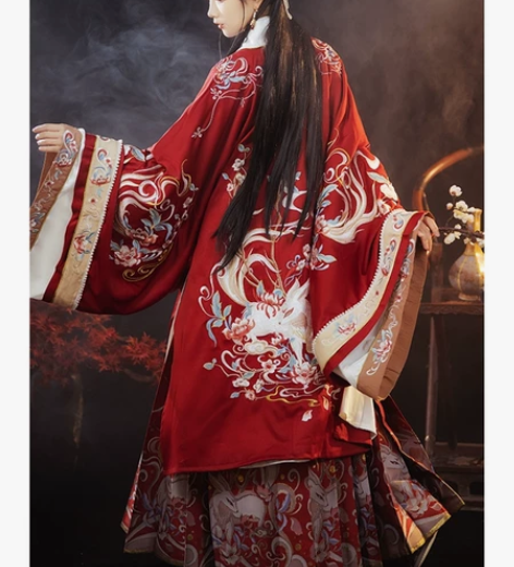 耀春乘黄汉服女款全套红色四百八出 是全套！...