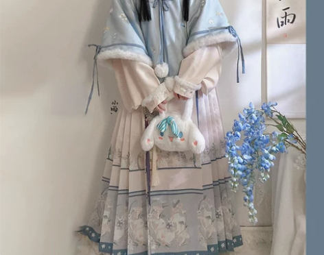 【出/科幻】仙楚姬原创汉服明制比甲马面裙立...