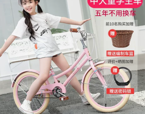 永久儿童自行车20寸脚踏单车6-8-10岁...