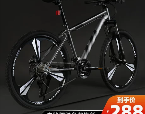 山地自行车男式越野变速单车24寸 4月购买...