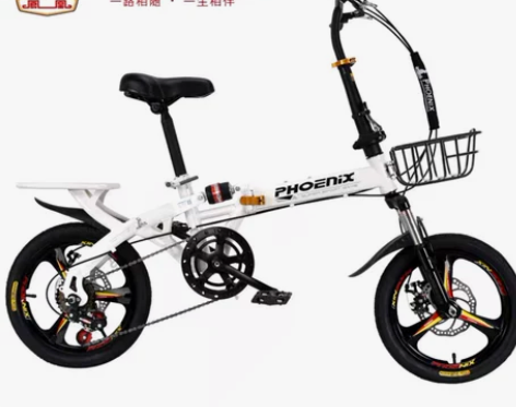 凤凰折叠自行车16寸20寸男女通用式成人超...