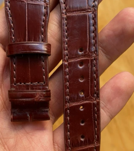 万国飞行员鳄鱼皮表带全新 尺寸：21×18...