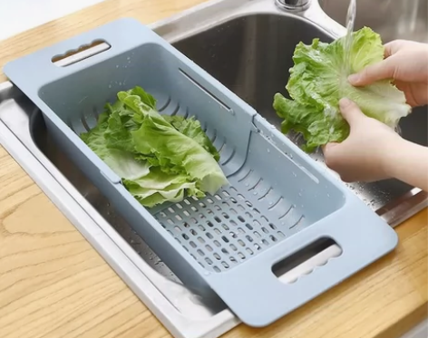 可伸缩洗菜盆淘菜盆沥水篮子塑料水果收纳筐厨...