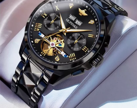 全新瑞士欧品客全自动机械表名牌高档男士手表...