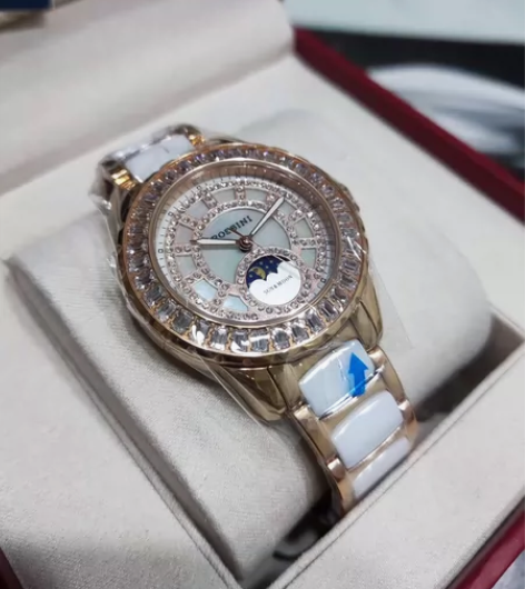 【专柜正品】 罗西尼手表女时尚镶钻满天星女...