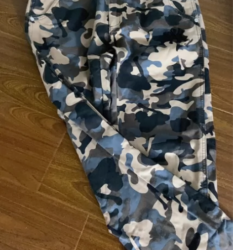 爽快包邮直接拍 MLB 迷彩长裤 棒球联盟...