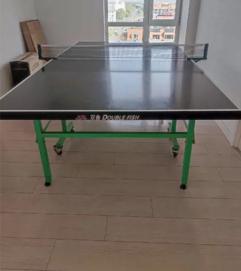 双鱼乒乓球台，八成新，可折叠，标准尺寸，家...