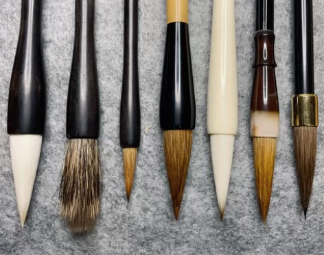 盘点清仓处理高品质订单尾货13支毛笔 实物...