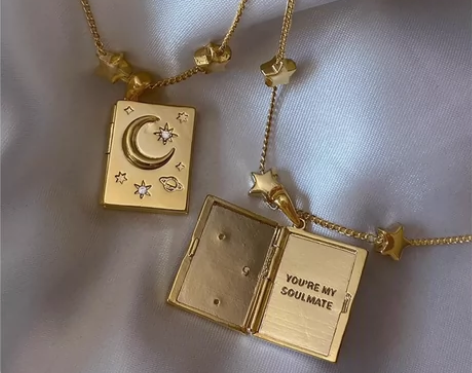 58元包邮专区｜星河之书 开合星星月亮镶钻...