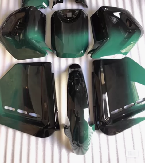 小牛电动外壳UB烤漆外壳改装车壳【黑绿渐变...