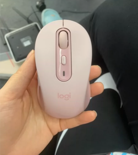 罗技 m750 蓝牙鼠标 粉色 M中号，支...