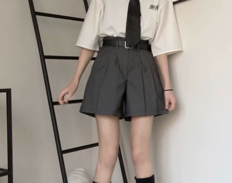 PINKSAVIOR恰同学少年打褶优雅学院...